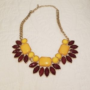 Garnet and gold necklace